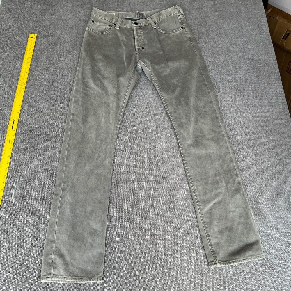 PRPS Corduroy Pants Men 33 Gray 5-Pocket Design Regular Fit Straight Leg Outdoor